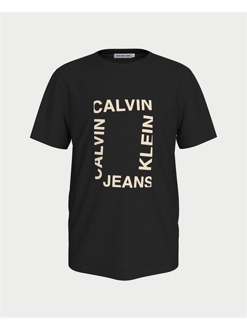 T-shirt ? col rond Calvin Klein pour gar?on avec imprim? CALVIN KLEIN | IB0IB02159TBEH